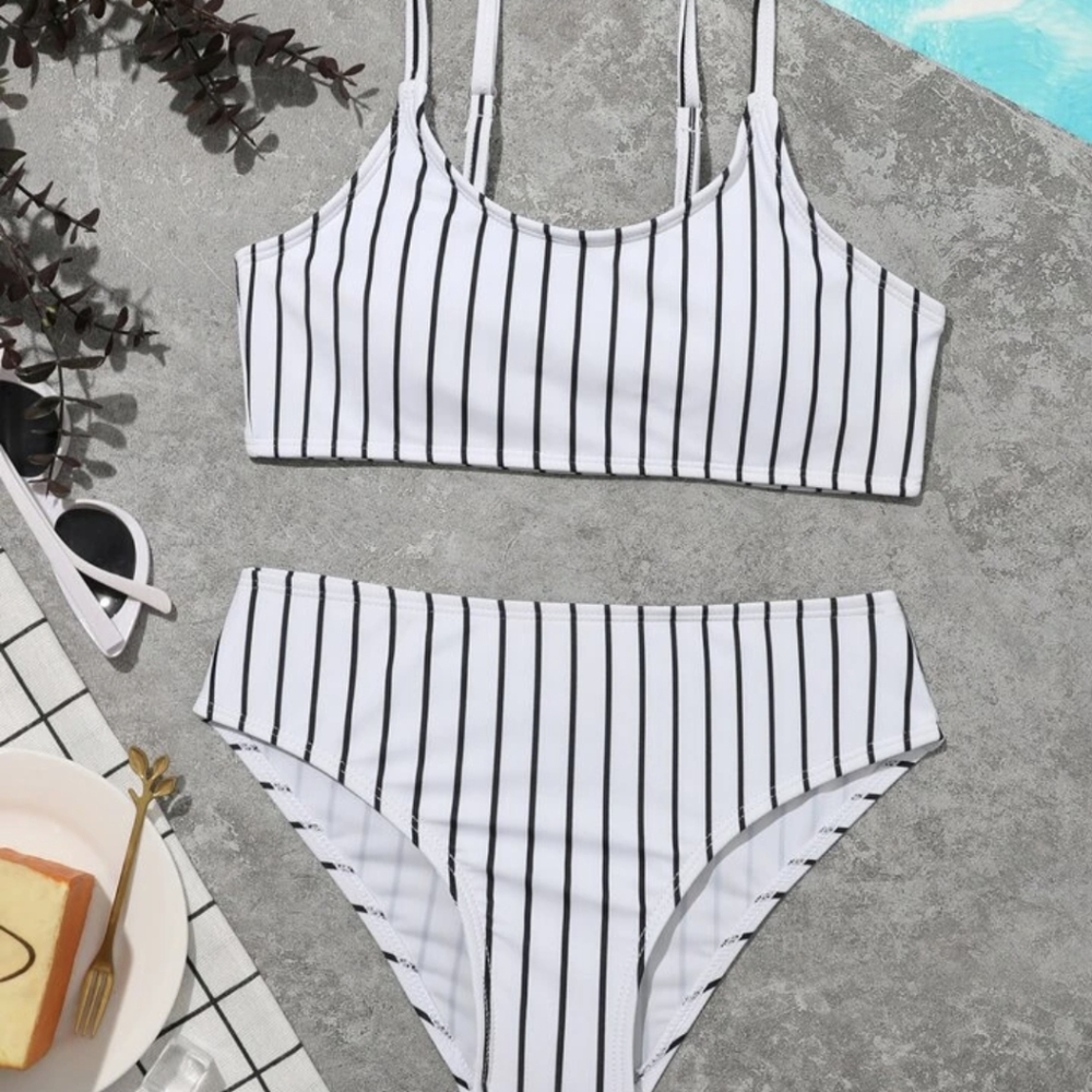 Shein girls stripped bikini XL 13-14y